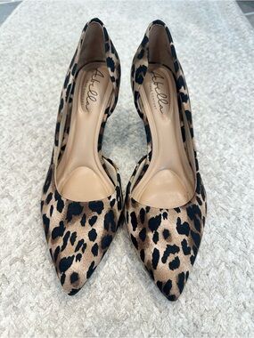 Abella Leopard-Print Pointed Toe Pumps